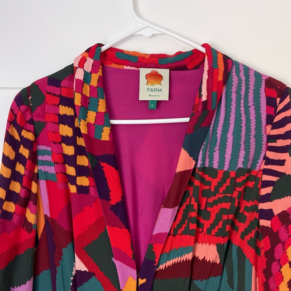 Farm Rio Red Abstract Maxi - Picture 5 of 6